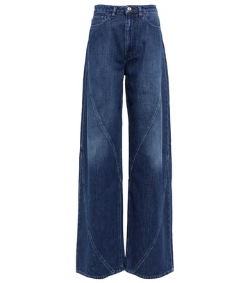 3x1 N.Y.C. Helix Flip high-rise wide-leg jeans in blue