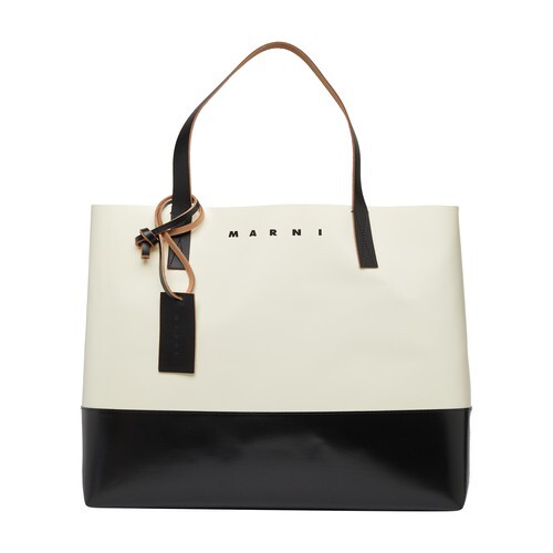 Marni Shopping tote bag in black / white