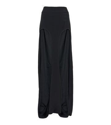dion lee cutout maxi skirt in black