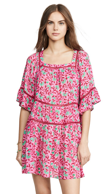 Playa Lucila Floral Dress in green / pink