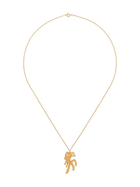 LOVENESS LEE horse Chinese zodiac necklace in gold