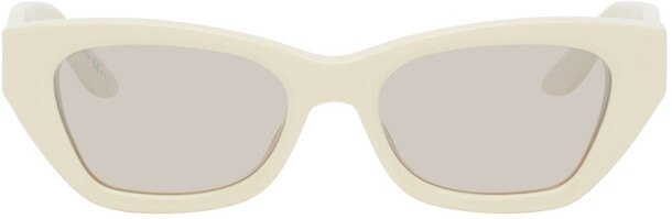 Givenchy Off-White Cat-Eye Sunglasses in ivory