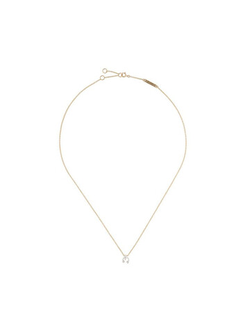 delfina delettrez 18kt yellow and white two in one diamond necklace in gold