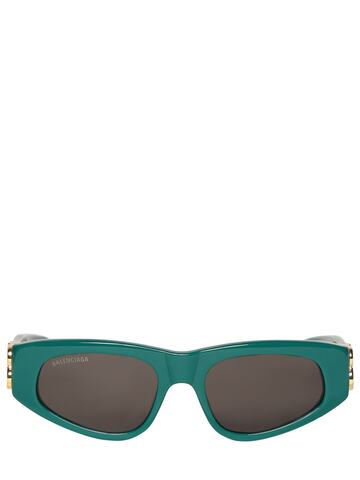 balenciaga 0095s dynasty d-frame acetate sunglasses in green
