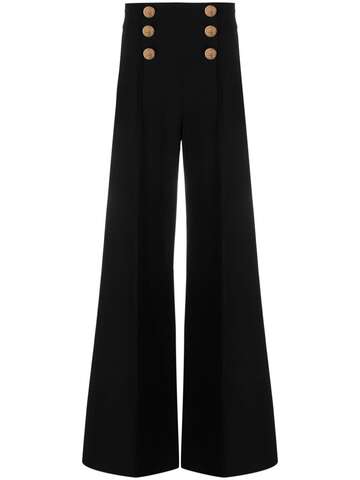 elisabetta franchi high-waist palazzo trousers - black