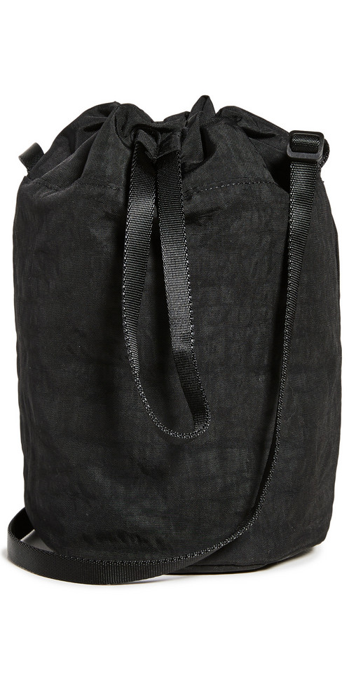 BAGGU Medium Nylon Bucket Bag in black