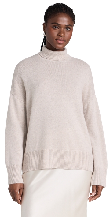 le kasha suedes cashmere sweater light beige one size