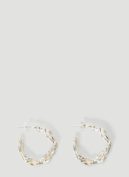Georgia Kemball Orgy Hoop Earrings in Silver size One Size