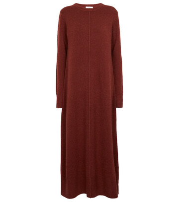 Co Cashmere long-sleeved maxi dress in red
