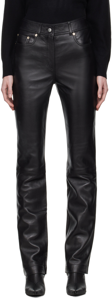 stand studio black rebecca leather pants