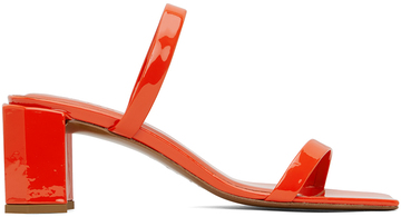 by far red tanya heeled sandals