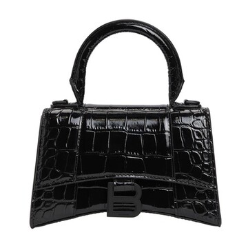 Balenciaga Hourglass XS Top Handle Bag in black