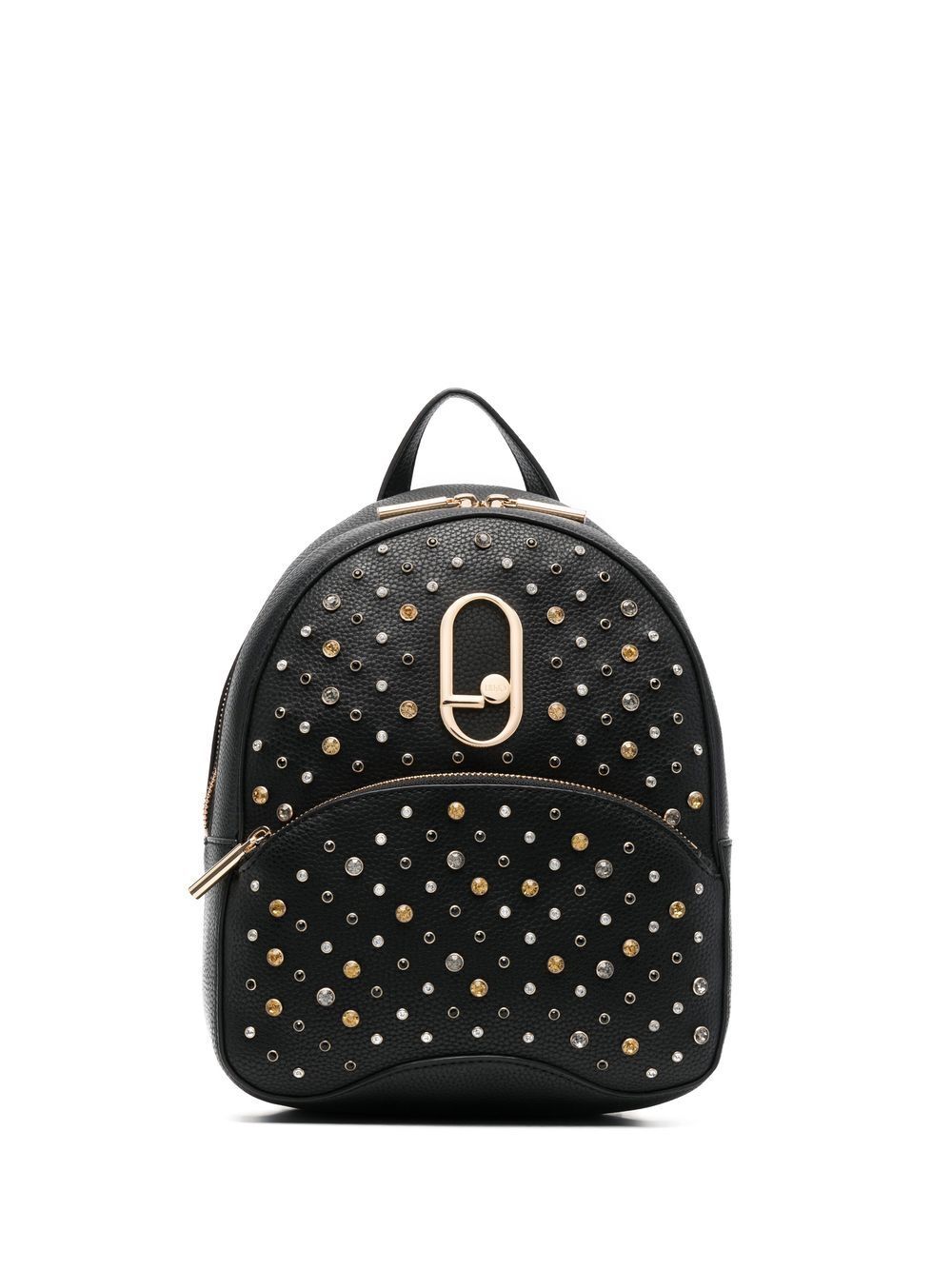 LIU JO stud-detail leather backpack - Black