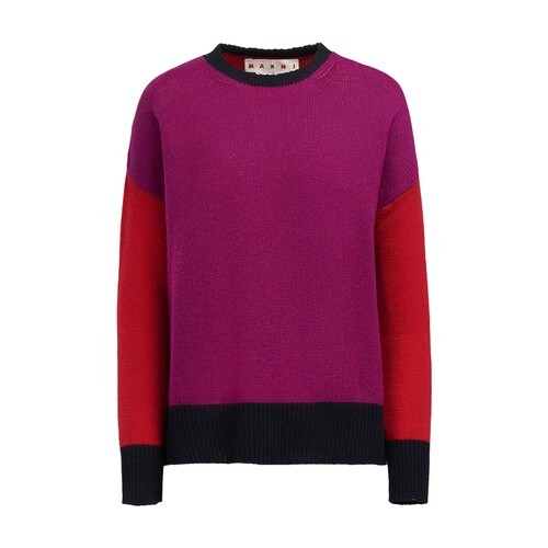 Marni Cashmere Crewneck Sweater in rose
