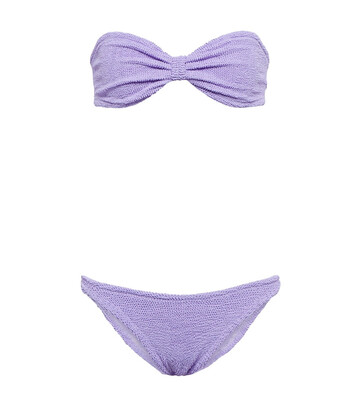 hunza g jean bikini in purple