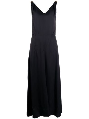 lanvin v-neck sleeveless dress - black