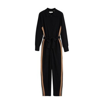 Chinti & Parker Wool-Cashmere Slouchy Jumpsuit in black