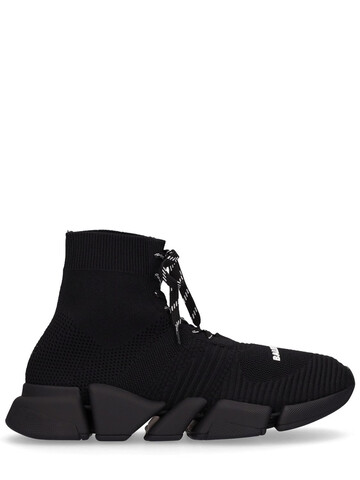BALENCIAGA 30mm Speed 2 Knit Sneakers in black