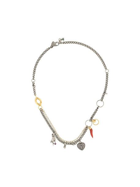 Iosselliani Puro heart necklace in silver