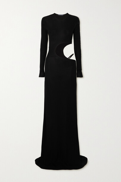 Zeynep Arcay - Cutout Jersey Maxi Dress - Black