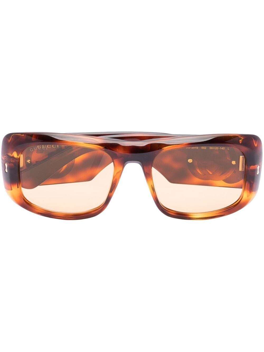 Gucci Eyewear square-frame sunglasses - Orange