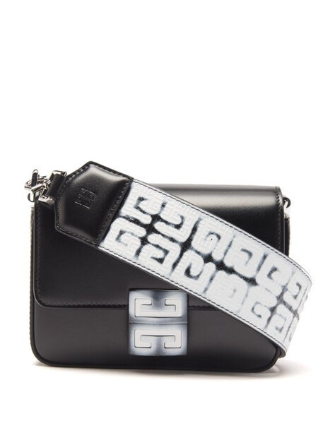 Givenchy - 4g Small Spray Paint Leather Cross-body Bag - Womens - Black White