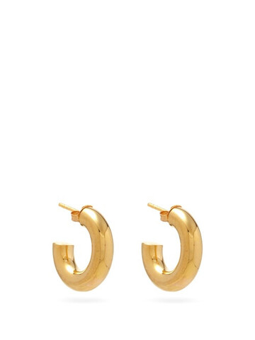 otiumberg - mini chunky 14kt gold-vermeil hoop earrings - womens - yellow gold