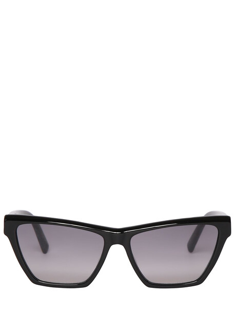 SAINT LAURENT M103 Rectangle Acetate Sunglasses in black