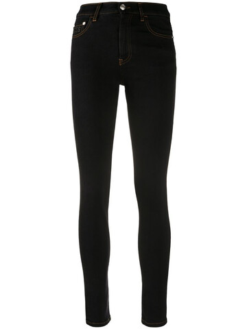 Gcds high-waisted skinny jeans in black
