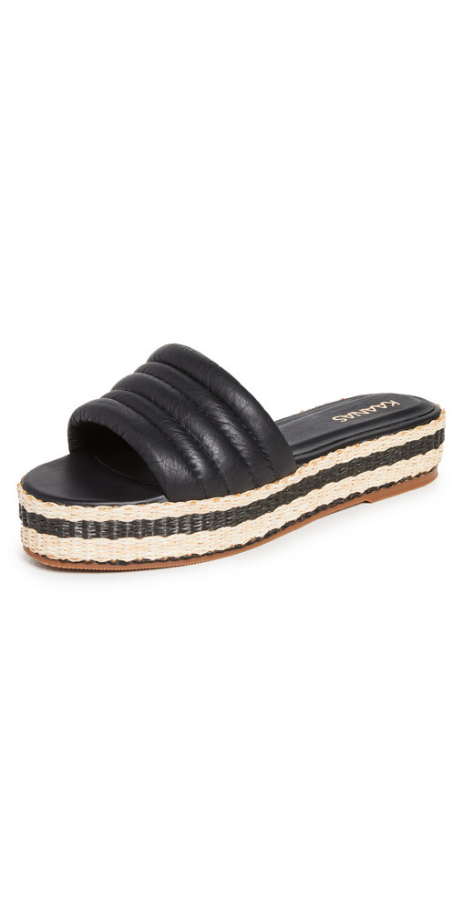 KAANAS Balfour Chunky Platform Sandals in black