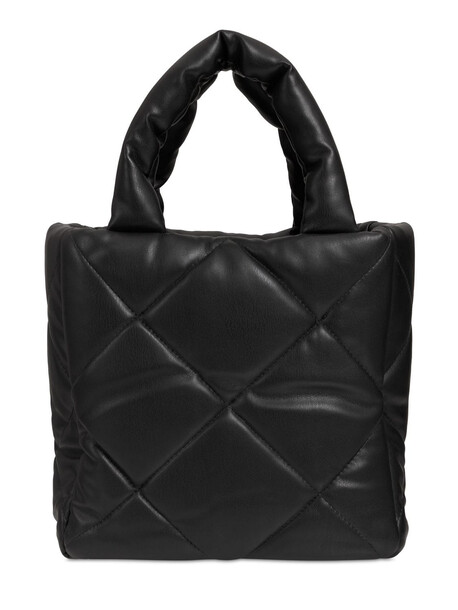 STAND STUDIO Rosanne Diamond Quilted Faux Leather Bag in black
