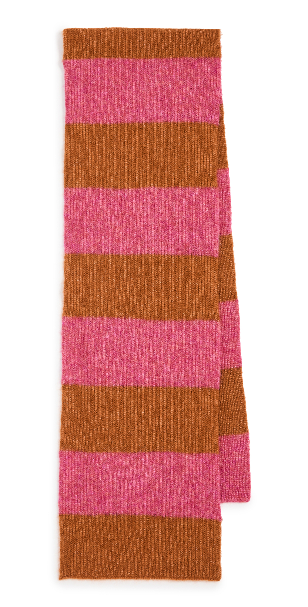 Naadam Soft Striped Skinny Alpaca Scarf in pink