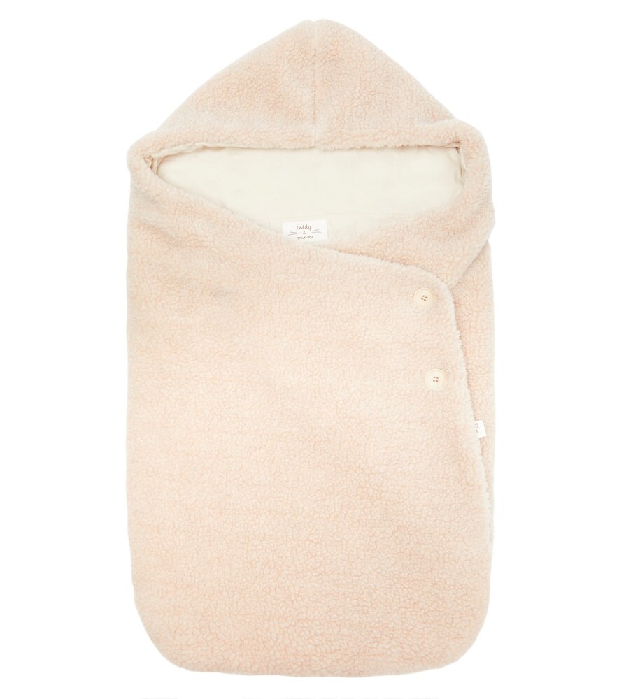 Il Gufo Baby faux fur sleeping bag in beige