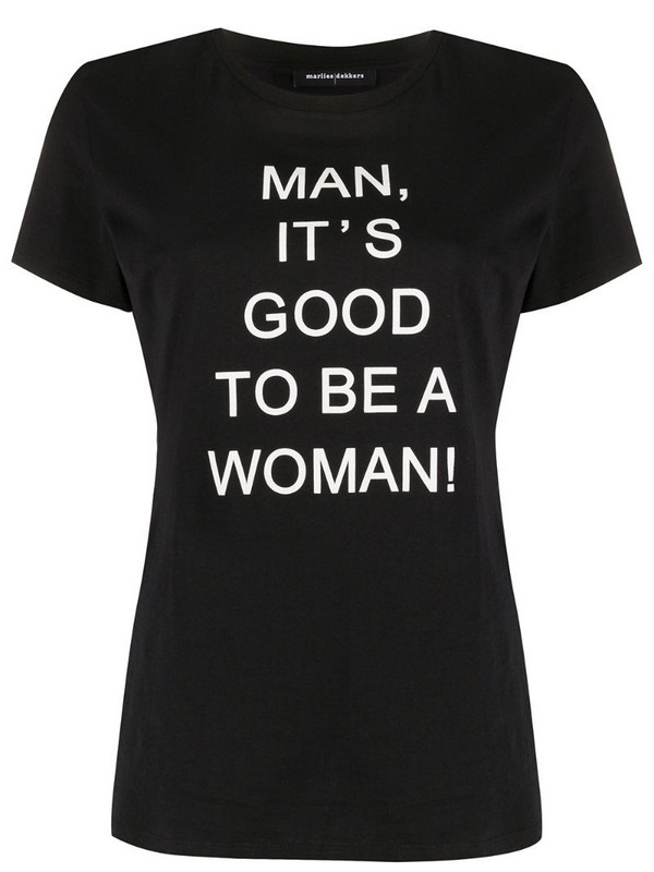 Marlies Dekkers 'man, it's good to be a woman' T-shirt in black