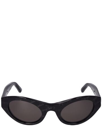 balenciaga 0250s bb monogram acetate sunglasses in black