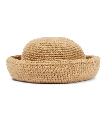 ruslan baginskiy crochet wool bucket hat in brown