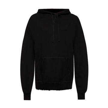 r13 hooded sweatshirt in black