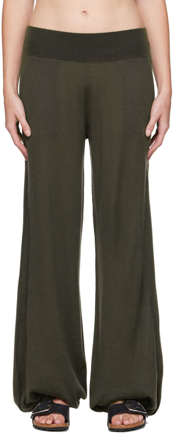 Frenckenberger Gray Cashmere Lounge Pants in black
