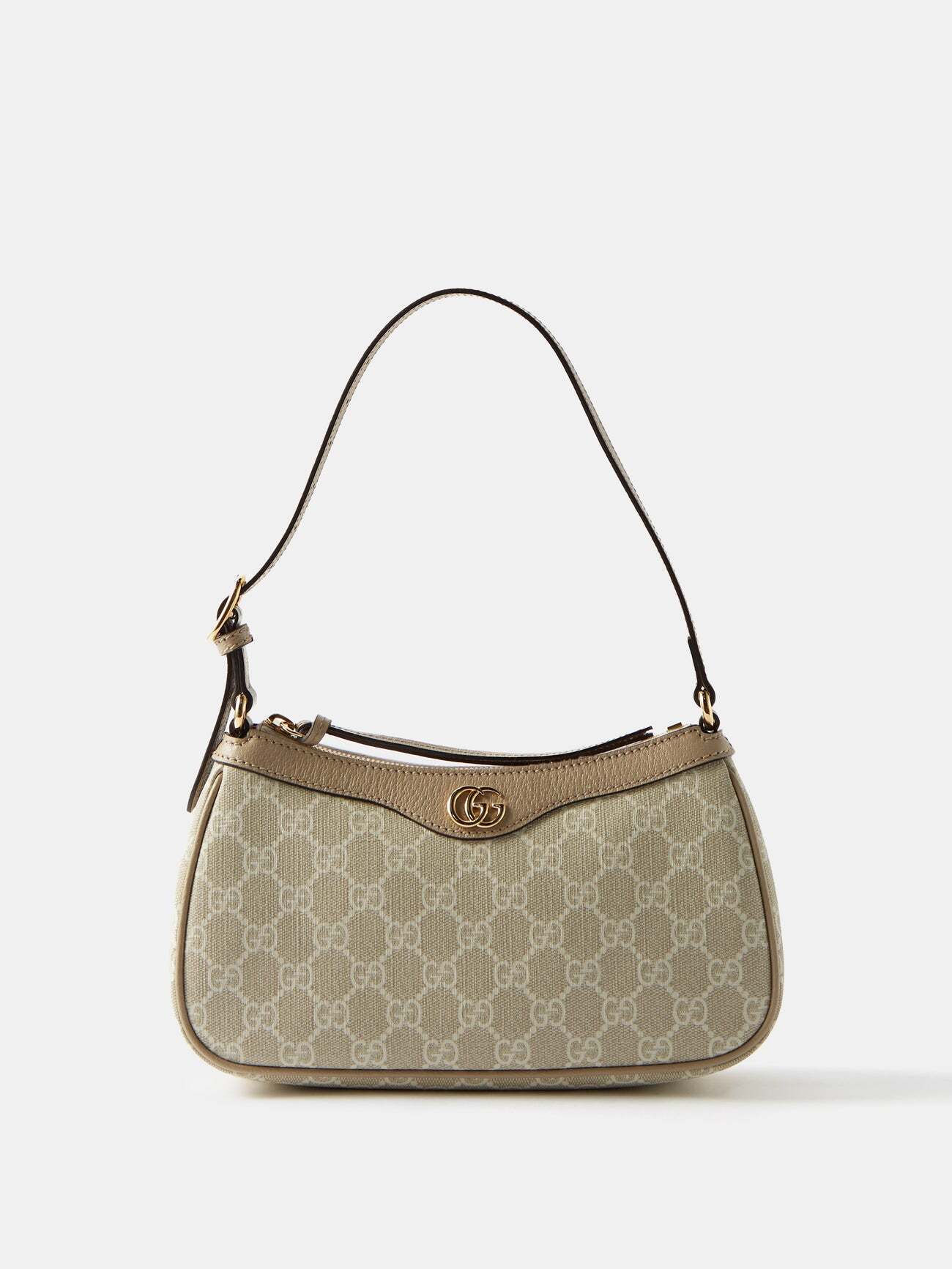 Gucci - Ophidia Small Gg-supreme Canvas Shoulder Bag - Womens - Cream