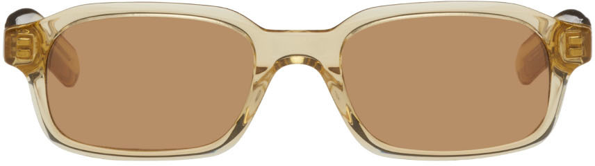 FLATLIST EYEWEAR SSENSE Exclusive Beige Hanky Sunglasses in brown / sand