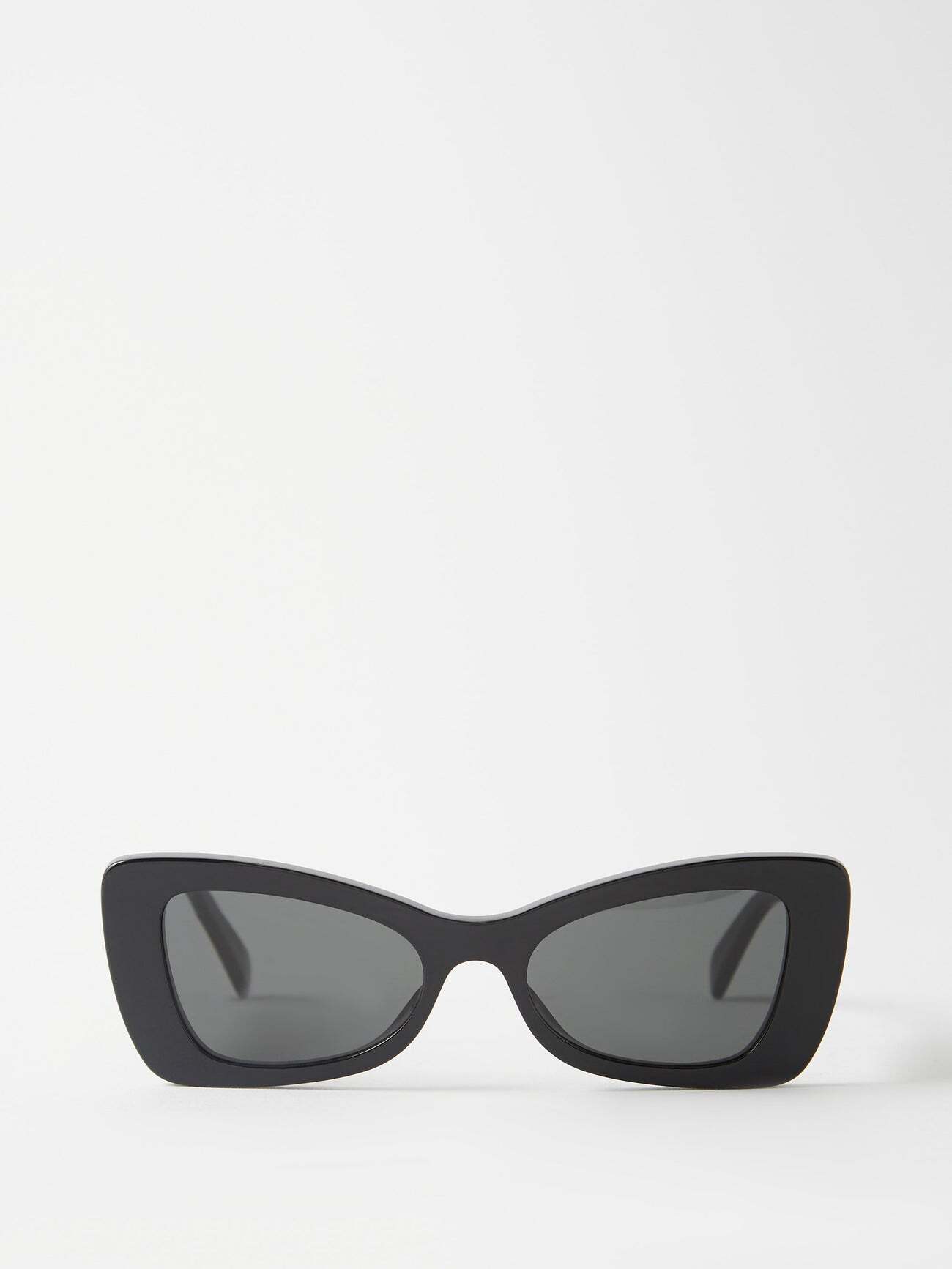 Celine Eyewear - Cat-eye Acetate Sunglasses - Womens - Black