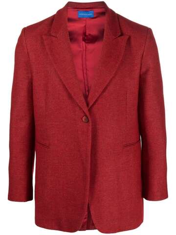 DEPENDANCE single-breasted tailored blazer in red