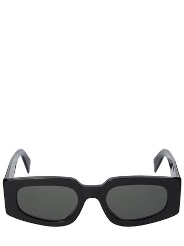 RETROSUPERFUTURE Tetra Squared Acetate Sunglasses in black / grey