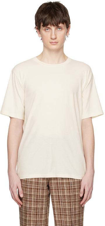 auralee off-white hard twist t-shirt