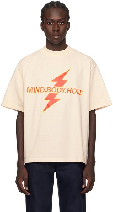 k.ngsley off-white 'mind. body. hole' t-shirt