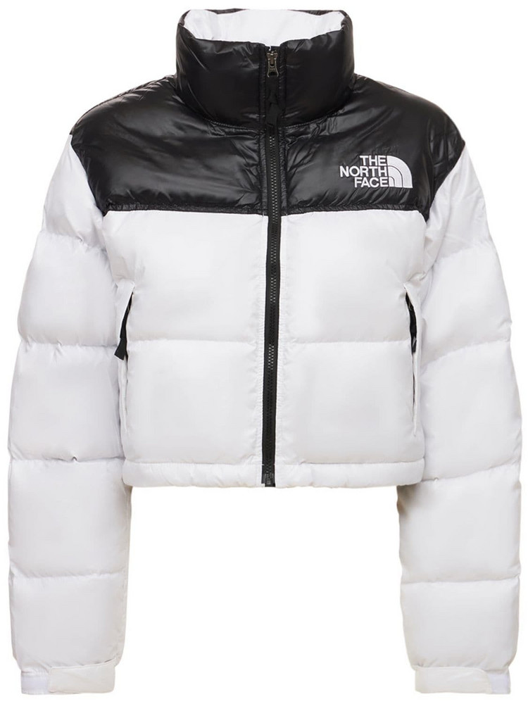 THE NORTH FACE Nuptse Cropped Down Jacket in white