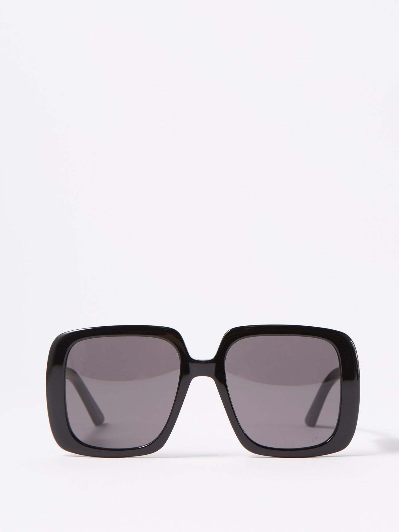 Dior - Diorbobby Oversized Square Acetate Sunglasses - Womens - Black