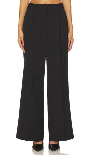 1. state high waisted trouser in black