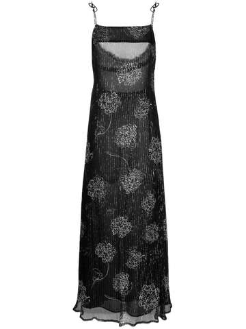 we are kindred cerelia floral-print maxi dress - black