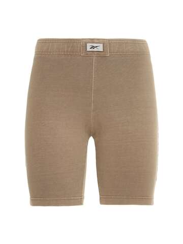REEBOK CLASSICS Natural Dye High Waist Biker Shorts in brown